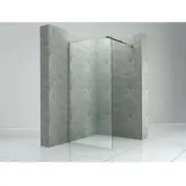 FA-Bausysteme Walk-In Glasdusche Klarglas Halterung: Chrome 1600 mm