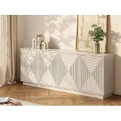Vente-unique Sideboard Mezulia Beige 199.8 cm
