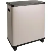 SVITA SR2X30 Sensormülleimer Abfalleimer 2fach 60l inkl. Inneneimer Räder Taupe