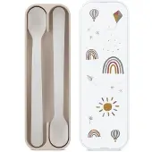 Mepal Sale - Summer Sale - Set Fütterlöffel Mio 2-teilig - Sunshine & Rainbow