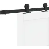 vidaXL Schiebetür ORKDAL Weiß 83 x 232 cm Massives Kiefernholz