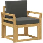 vidaXL 2 Stück Outdoor-Sofagarnitur Polyester Weiß und Anthrazit