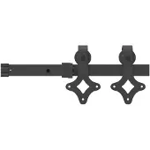 vidaXL Schiebetür Natürlich und Schwarz 83 x 232 cm
