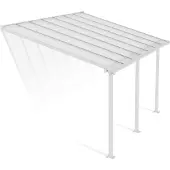 Canopia Aluminium Terrassenüberdachung Olympia Weiß 295x425x305 cm