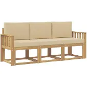 vidaXL Outdoor-Sofagarnitur 3 pcs