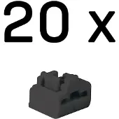 Lindy RJ45 Port Schlösser SCHWARZ, 20 Stück