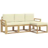 vidaXL Outdoor-Sofagarnitur 4 pcs
