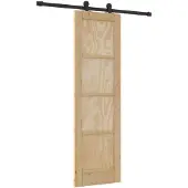 vidaXL Schiebetür ORKDAL Natur 61 x 198,5 cm Massives Kiefernholz