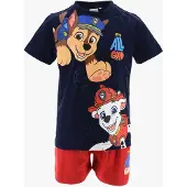 Ryhmä Hau T-Shirt Und Shorts Set, Marineblau, 116-122
