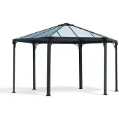 Canopia Aluminium Pavillon Monaco 6-eckig Anthrazit 390x450 cm