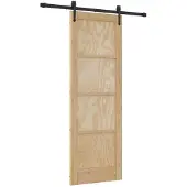 vidaXL Schiebetür ORKDAL Natur 73,5 x 211 cm Massives Kiefernholz