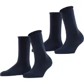 Esprit Socken "Basic Pure" 2 Paar, 2 Paar tlg. ohne einschneidendes Bündchen, Basic-Socke, Uni-Strümpfe atmungsaktiv