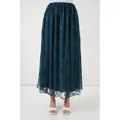 Bigdart Blumenkleid Hohe Taille Maxi-Rock