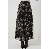 Bigdart Hochtaillierter Paisley Maxi-Rock