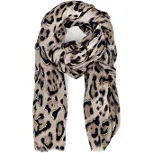 StyleBREAKER Schal "Schal Leoparden Muster Gold Metallic" 1 Stk.