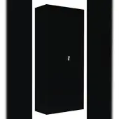 LÜLLMANN Flügeltürenschrank, 4,5 OH, 1800 x 800 x 383 mm, tiefschwarz