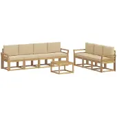 vidaXL Outdoor-Sofagarnitur 7 pcs