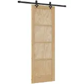 vidaXL Schiebetür ORKDAL Natur 73,5 x 211 cm Massives Kiefernholz