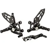 Gilles Fußrastenanlage Mue2 GSX-R 1000 SCHWARZ BJ.17-