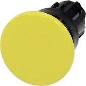 Siemens 3SU1000-1BD30-0AA0 Pilzdrucktaster, 22mm, rund, Kunststoff, gelb, 40mm 3SU10001BD300AA0