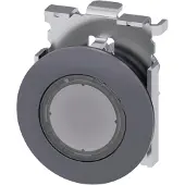 Siemens 3SU1061-0JD70-0AA0 Drucktaster, beleuchtet, als Leuchtmelder, 30mm, rund, Metall, matt, klar 3SU10610JD700AA0