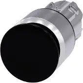Siemens SIRIUS ACT Pilzdrucktaster Frontelement Metall, hochglanz, schwarz