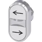 Siemens Drucktaster Front 1f ws Ř22mm oval 3SU1050-3AB66-0AM0