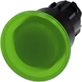 Siemens 3SU1001-1BA40-0AA0 Pilzdrucktaster, beleuchtet, 22mm, rund, Kunststoff, grün, 40mm 3SU10011BA400AA0