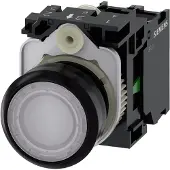 Siemens Drucktaster 1f ws rnd Ř22mm 1S 3SU1103-0AB60-1BA0
