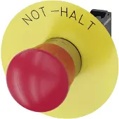 Siemens NOT-HALT-PILZDRUCKTASTER, 40MM, ROT, IP67, IP69K, 2,23 cm, 100 mm, 120 mm, 40 mm, 136 g