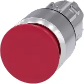 Siemens SIRIUS ACT Pilzdrucktaster Frontelement Metall, hochglanz, rot