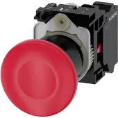 Siemens 3SU11001BA203CA0 3SU1100-1BA20-3CA0 Pilzdrucktaster rastend 1 St. Piece