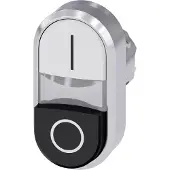 Siemens Drucktaster Front 1f sw/ws Ř22mm oval 3SU1050-3BB61-0AK0