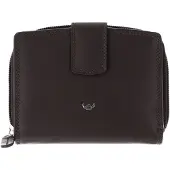Golden Head Leder Geldbörse Polo RFID Protect Kombischeintasche mit Riegel 1438 Dunkelbraun