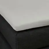 Formesse Topper Spannbettlaken Bella Gracia La Piccola 200x210 - 200x220 cm | grau - grau