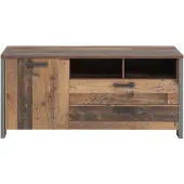 Die Möbelfundgrube TV - Lowboard Old Wood Vintage - Betonoptik 142 cm - CLIF