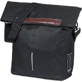 Basil City Mik Hooks Fahrradtasche 16l Schwarz Schwarz One Size