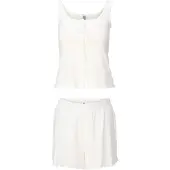 Lingadore Night Shortama 8404 | Grösse: 3XL | Farbe: Cremeweiß