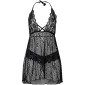 Lingadore Night Slipdress 6001 | Grösse: M | Farbe: Schwarz