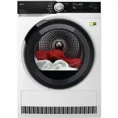AEG Series 9000 TR9XW80889, Freistehend, Frontlader, Wärmepumpe, Weiß, Drehregler, Berührung, Rechts