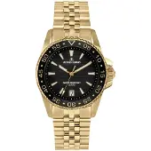 Jacques Lemans Armbanduhr Date Liverpool Diver Gold