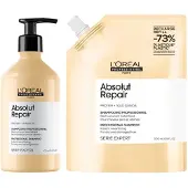 L'Oréal Absolut Repair Shampoo Refill Set - 2x500ml