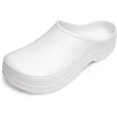 Ladeheid Gartenclogs für Damen Ultraleicht EVA Gartenschuhe LA-CA-ComoWoman (Weiß, 41)