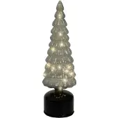 Kaemingk Microled Baum d10h34cm-15l grün/weiß - Lumineo