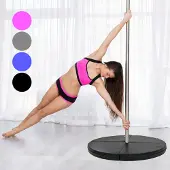 TRUTZHOLM Pole Dance Matte extra dick 10cm Ø120cm schwarz Tanzstangenmatte Matte Tanzstange Polematte