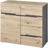 Innostyle Kommode MEMPHIS GH25 1-türig Artisan Eiche Graphit Nachbildung