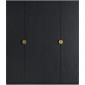Masseno Drehtürenschrank FRAYN 179,4/209,1/58,5cm 4-türig Graphit