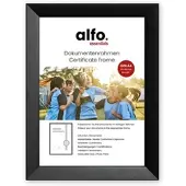 Alfo. Nina DIN A4 schwarz, Holzrahmen