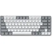 Satechi SM1, Tenkeyless (80 - 87 %), Verkabelt & Kabellos, USB + Bluetooth, Mechanischer Switch, QWERTY, Grau, Weiß