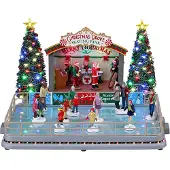 Lemax Christmas Grove Schlittschuhbahn mit 4,5V-Adapter Weihnachten (mix)